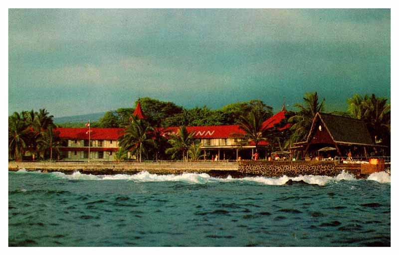 Postcard HOTEL SCENE Kailua Kona Island Hawaii HI AT2247