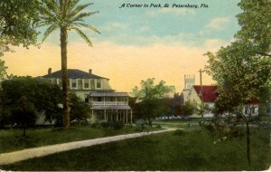 St. Petersburg, Florida - Showing a corner of the city Park - in 1910