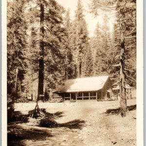 c1930s Calaveras, CA SHARP RPPC Camp Connell Resort Ebbetts Pass Photo Ford A186