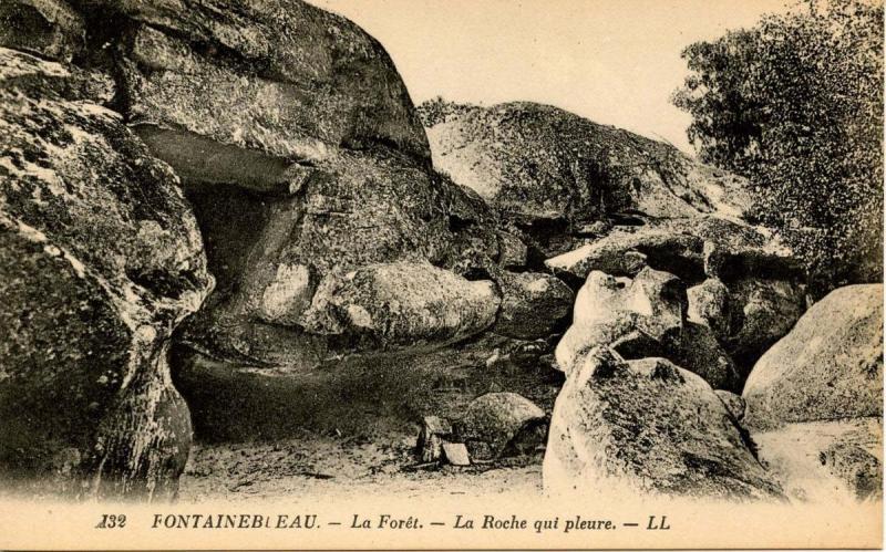 France - Fontainebleau. La Roche qui pleure