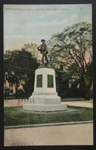 Springfield Mass Second Regiment Statue 1908 Mason Bros & Co 