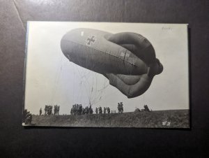 Mint Germany Military Aviation Observation Balloon PPC Postcard