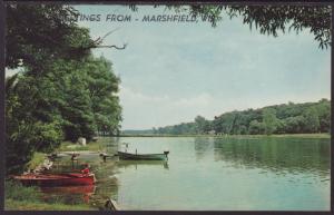 Greetings From Marshfield,WI,Lake Postcard