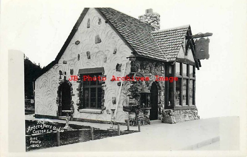 SD, Custer, South Dakota, RPPC, Art Crafter's Studio, Rise Photo