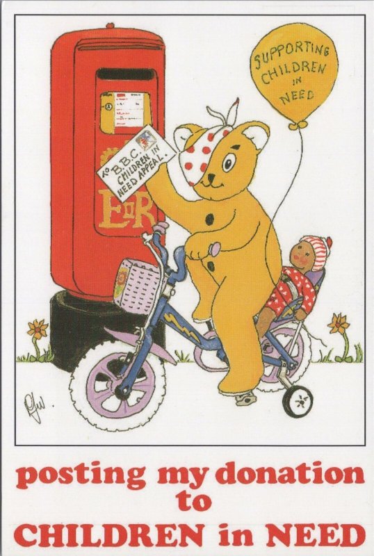 Children Postcard - BBC Children in Need, Posting My Donation  RR17368