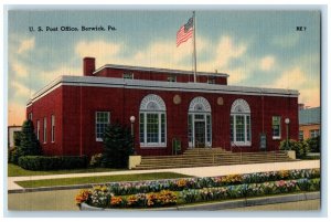 c1940 Exterior US Post Office Building Berwick Pennsylvania PA Unposted Postcard