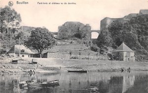 Pont levis et chateau vu de derriere Bouillon Belgium Unused 