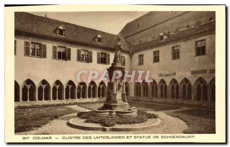 Old Postcard Colmar Cloitre Des Unterliden And Schoengauer