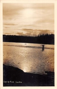 Langdon Lake Oregon Scenic View Real Photo Vintage Postcard AA56306