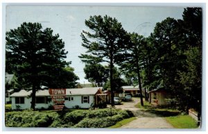 1968 Town Motel Eureka Springs Arkansas AR Vintage Posted Postcard