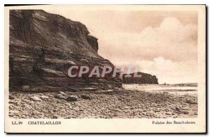 Old Postcard Chatelaillon Cliff Boucholeurs