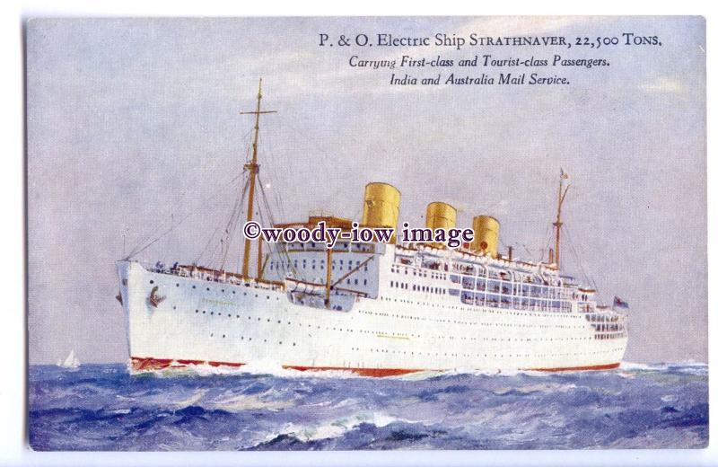 LS1267 - P&O Liner - Strathnaver - artist postcard