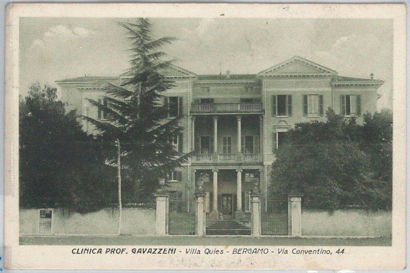 45995 vintage POSTCARD - BERGAMO city - CLINIC Prof GAVAZZENI 1927-