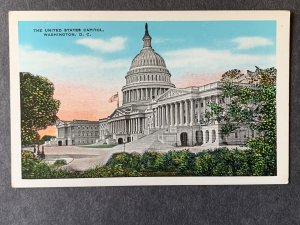 U.S. Capitol Washington DC Litho Postcard H1316083904