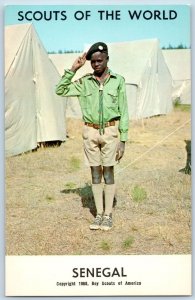 c1968's Senegal Scouts Of The World Boy Scouts Of America Youth Vintage Postcard