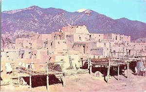 South Pueblo Taos Vintage Postcard Standard View Card