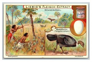 Vintage 1880's Victorian Trade Card Liebig Meat Extract Bouillon - German