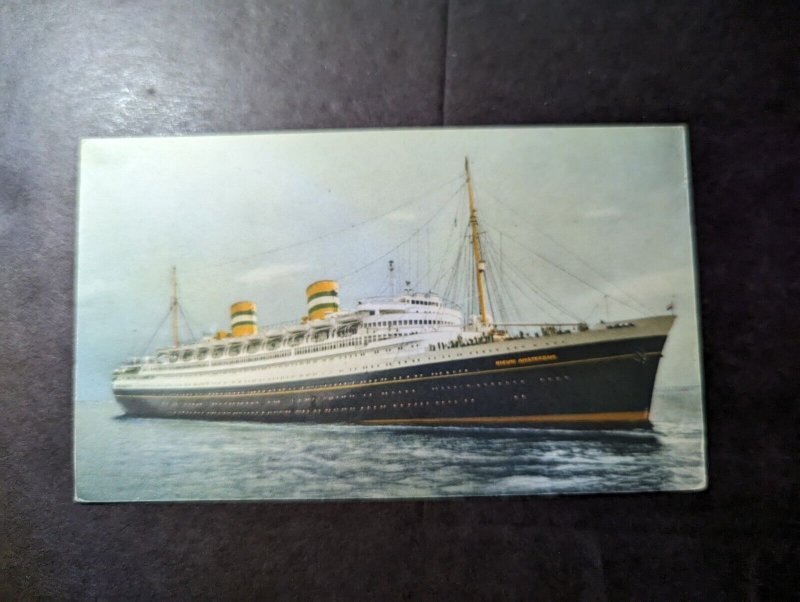 Mint Ship Postcard Holland America Line SS Nieuw Amsterdam