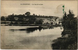 CPA La Courtine Le Lac et la Gare FRANCE (1050487)