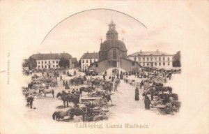 LIDKOPING SWEDEN~GAMIA RADHUSET~1900s ALBIN ANDERSSON PHOTO POSTCARD