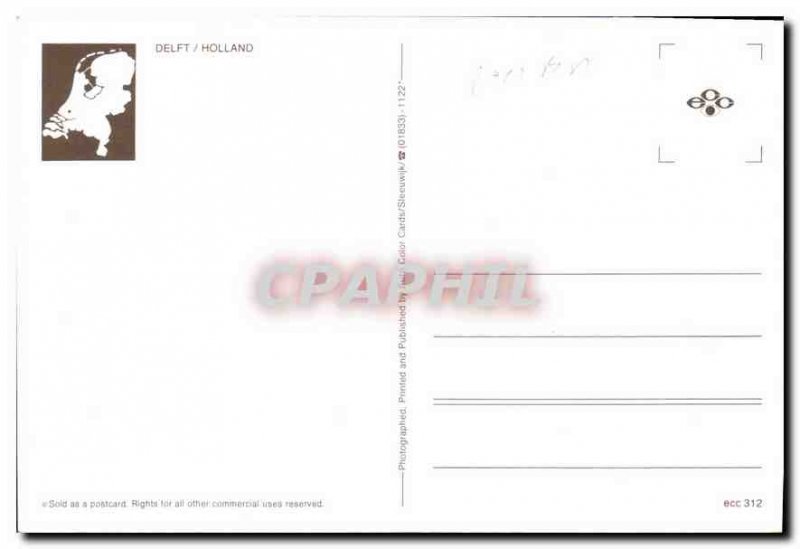 Modern Postcard Delft Holland