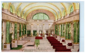 1915 Main Waiting Room Chicago North Western Terminal Chicago Illinois Postcard