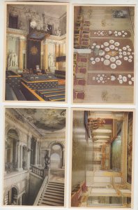 P3038, old postcard inside views the royal palace stockholm sweden, unused