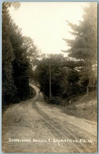 EAST BROWNFIELD ME SCHOOLHOUSE HOLLOW ANTIQUE REAL PHOTO POSTCARD RPPC