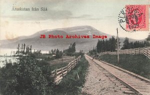 Sweden, Areskutan, Railroad Tracks, 1909 PM