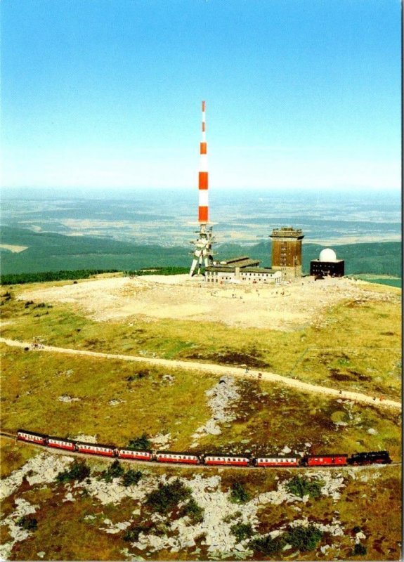 2~4X6 Postcards Germany HARZ NATIONAL PARK Railroad Train & Brocken Transmitter