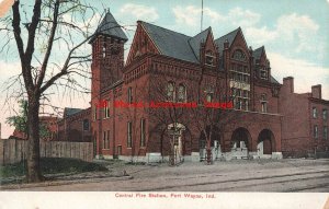 IN, Fort Wayne, Indiana, Central Fire Station, Indiana News Pub No C8219