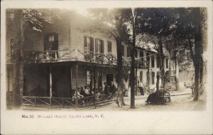 Silver Lake NY Walker House c1905 Real Photo Postcard WYOMING COUNTY