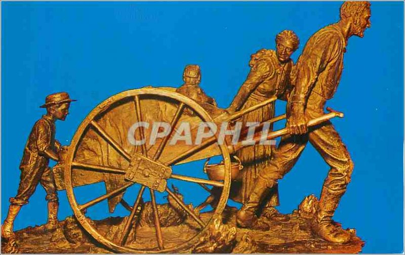 Postcard Modern Handcart Pioneer Monument Temple Square Salt Lake City Utah L...