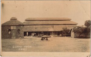 PC MILITARY KIRKEE GUARD ROOM INDIA REAL PHOTO (a24820)