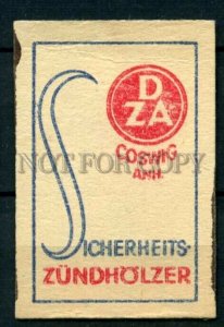 500370 DZA Coswig Vintage match label