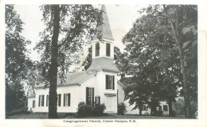 Ossipee New Hampshire Congregational Church B&W Postcard