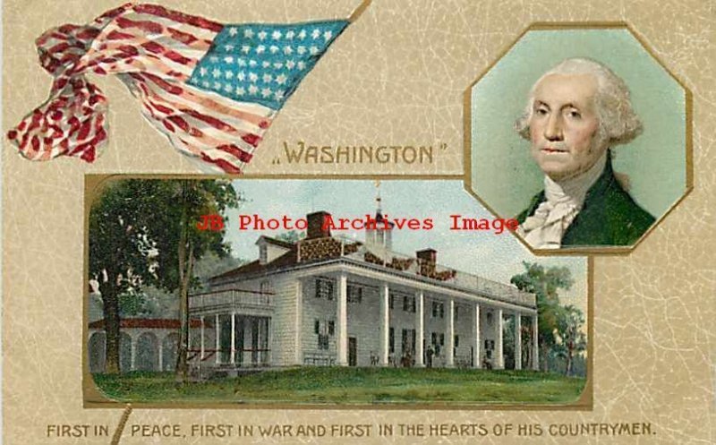 George Washington, Winsch, Mount Vernon, Flag, Patriotic