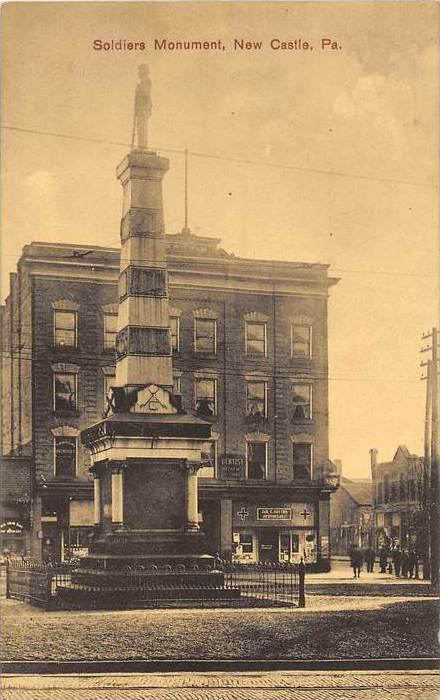 19856 PA, New Castle, Soldiers Monument