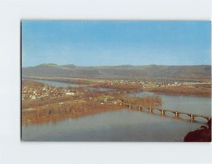 Postcard From Lookout Park atop Blue Hill, Northumberland, Pennsylvania