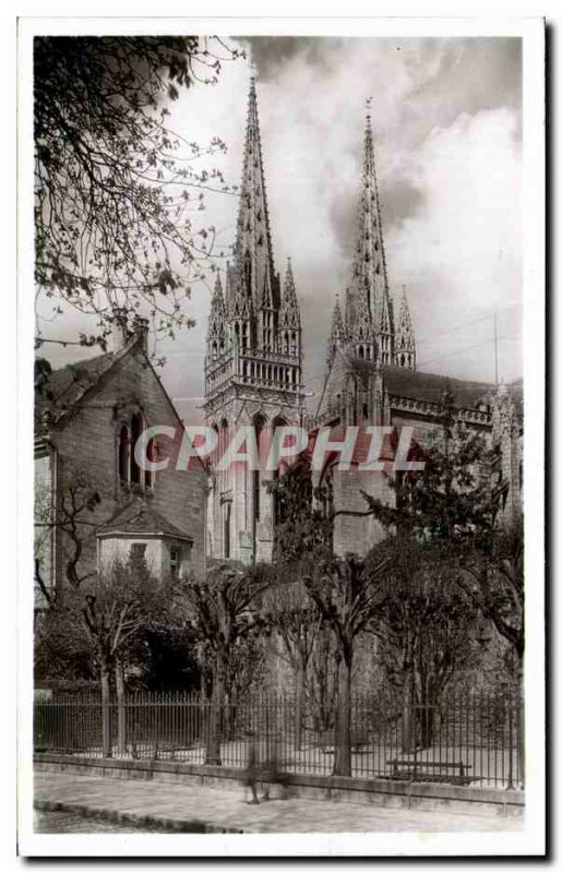 Old Postcard Quimper Fieches to the Cathedral and fortifications