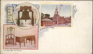 Philadelphia PA Historical Multi View 1890s Souvenir Early Postal Card Postcard