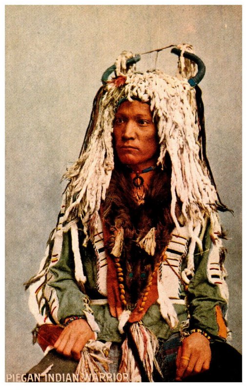 American Indian  Piegan Warrior  ,  Reproduction