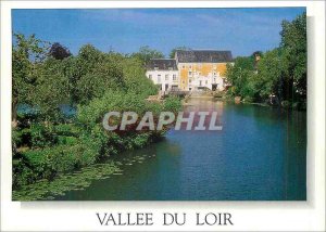 Postcard Modern Vaas (Sarthe) Vallee du Loir A mill on the Loir