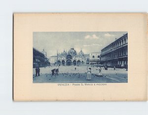 Postcard Piazza S. Marco E Piccioni Venice Italy