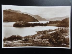 Scotland: Loch Lomond from near ARDLUI c1934 RP Postcard