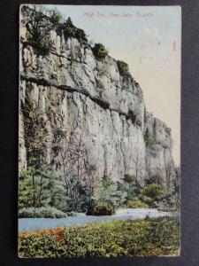 Derbyshire: High Tor CHEE DALE Buxton c1908 by Stengel & Co