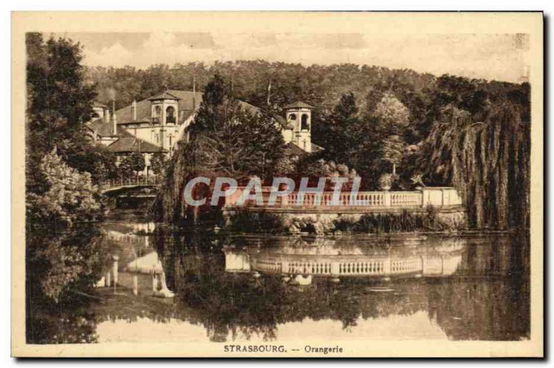 Old Postcard Strasbourg Orangerie