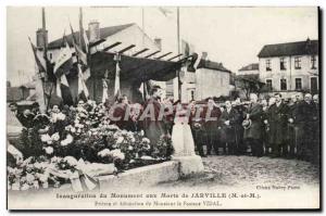 Jarville - Inauguration of Monument aux Morts - Prayers and Allocation of Mr....