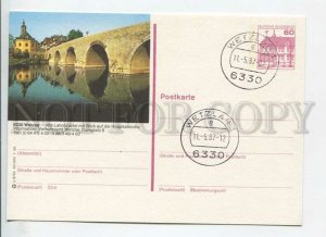 449866 GERMANY 1986 year Wetzlar cancellation POSTAL stationery postcard