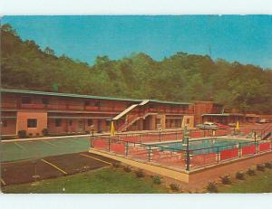 Unused Pre-1980 OLD CARS & QUALITY COURTS MOTEL & POOL Parkersburg WV u5610@